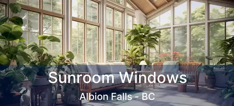  Sunroom Windows Albion Falls - BC
