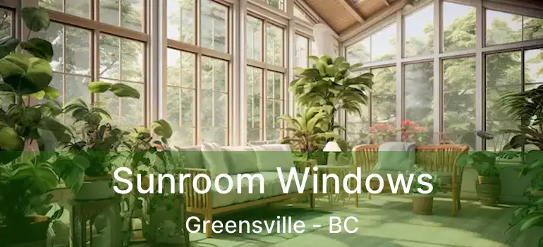  Sunroom Windows Greensville - BC