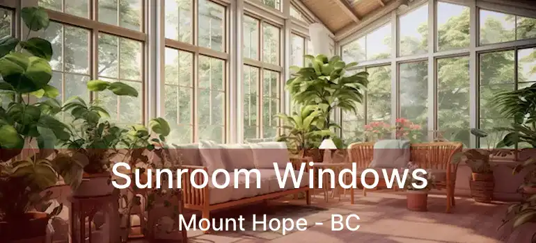  Sunroom Windows Mount Hope - BC