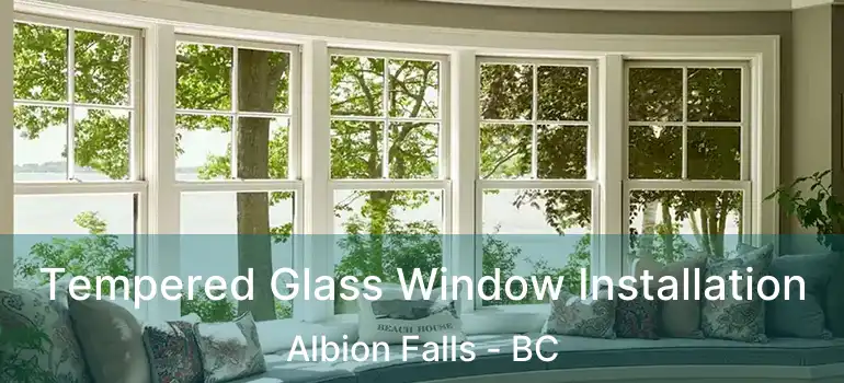  Tempered Glass Window Installation Albion Falls - BC