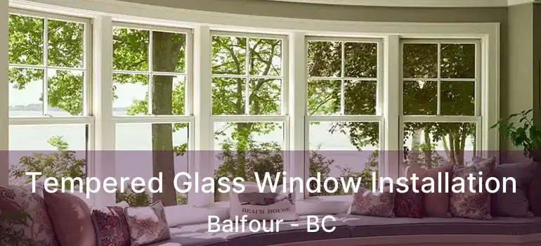  Tempered Glass Window Installation Balfour - BC