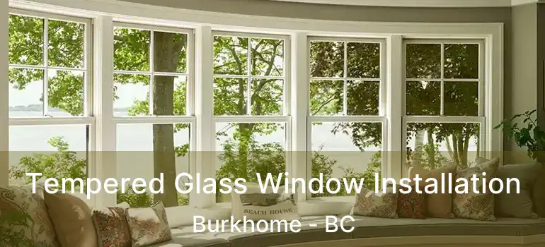  Tempered Glass Window Installation Burkhome - BC