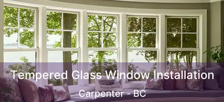  Tempered Glass Window Installation Carpenter - BC