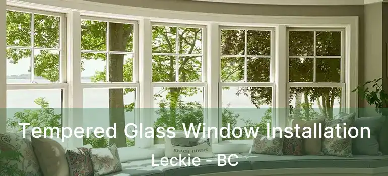  Tempered Glass Window Installation Leckie - BC