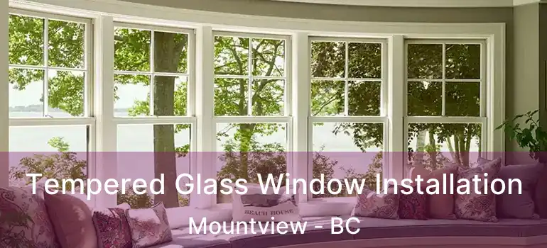  Tempered Glass Window Installation Mountview - BC