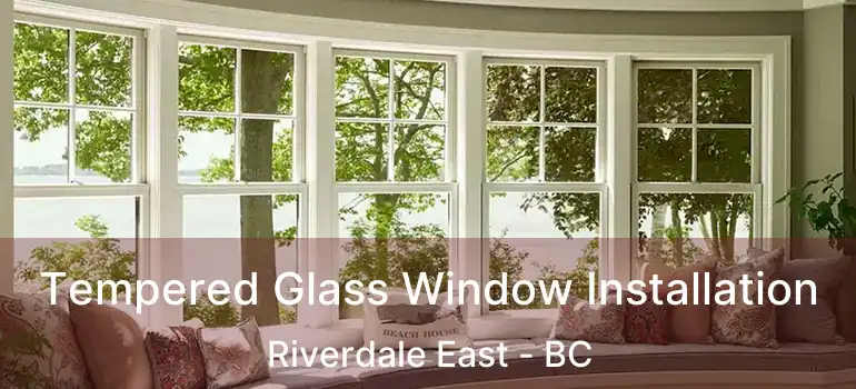  Tempered Glass Window Installation Riverdale East - BC