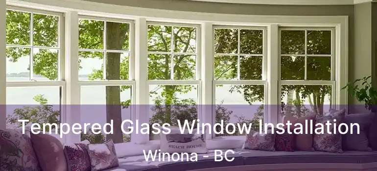  Tempered Glass Window Installation Winona - BC