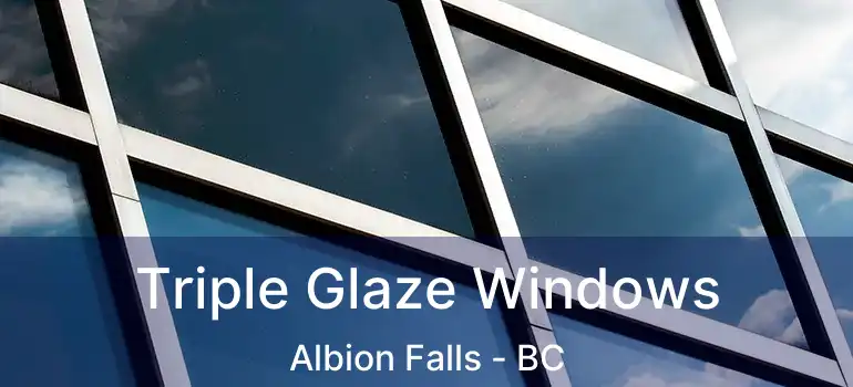  Triple Glaze Windows Albion Falls - BC