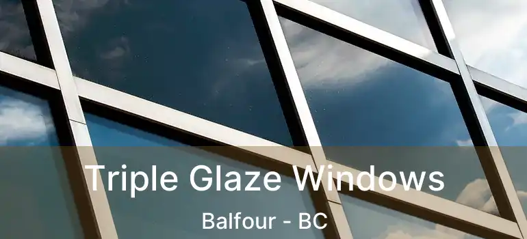  Triple Glaze Windows Balfour - BC