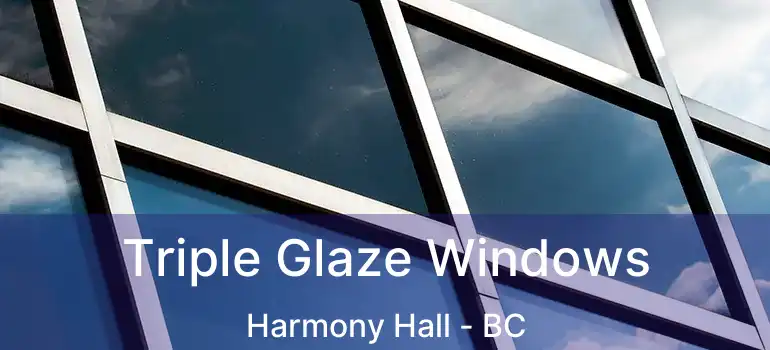  Triple Glaze Windows Harmony Hall - BC