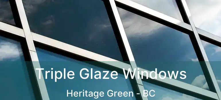  Triple Glaze Windows Heritage Green - BC