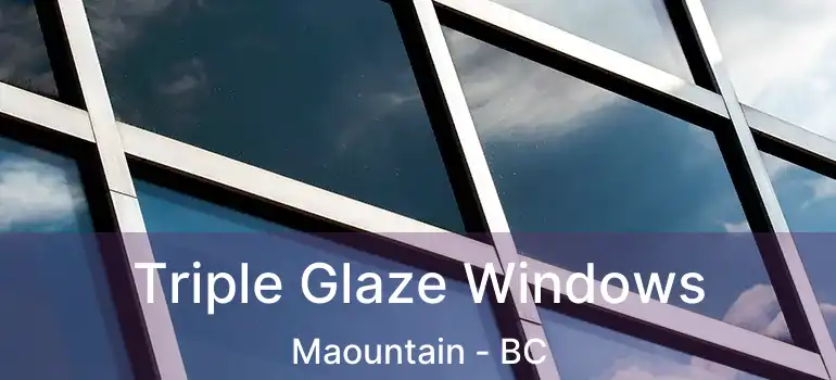  Triple Glaze Windows Maountain - BC