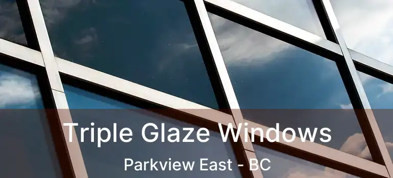  Triple Glaze Windows Parkview East - BC