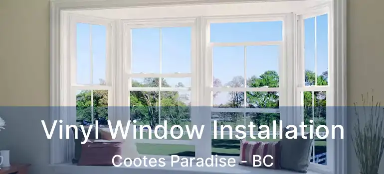  Vinyl Window Installation Cootes Paradise - BC