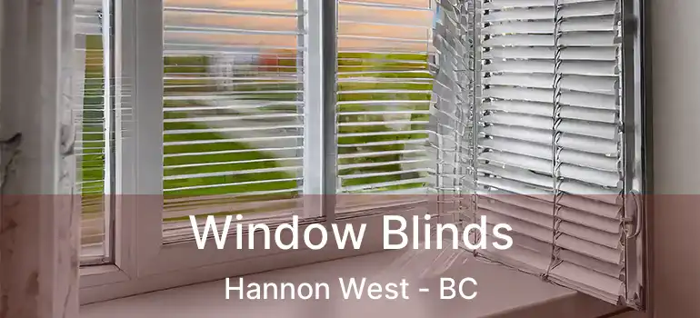  Window Blinds Hannon West - BC