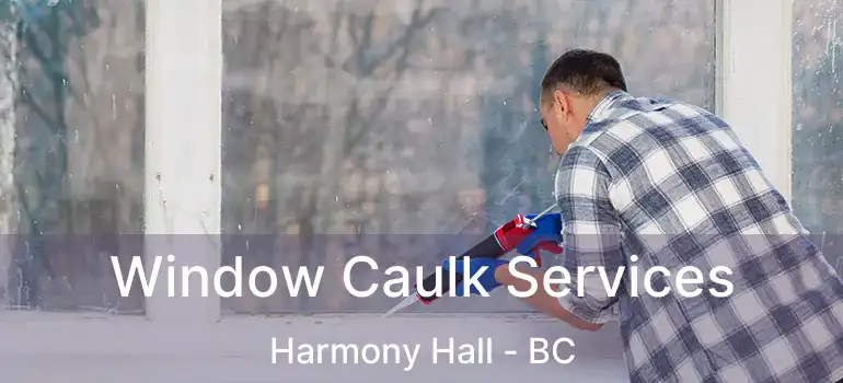  Window Caulk Services Harmony Hall - BC