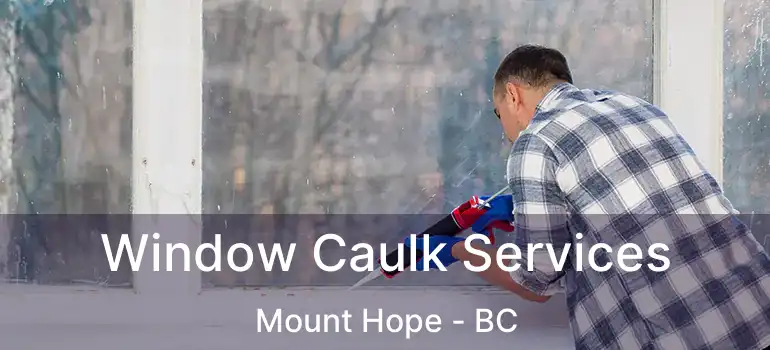  Window Caulk Services Mount Hope - BC