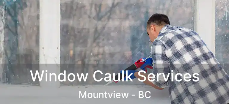  Window Caulk Services Mountview - BC