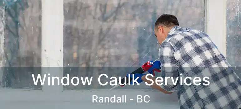  Window Caulk Services Randall - BC