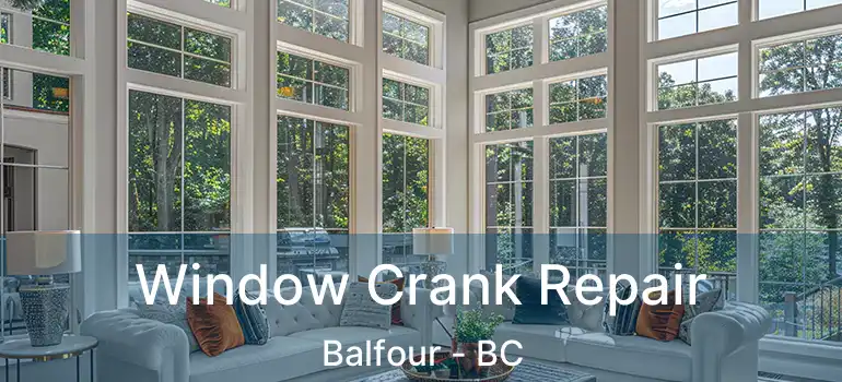 Window Crank Repair Balfour - BC