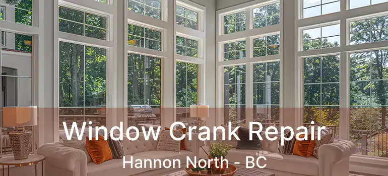 Window Crank Repair Hannon North - BC