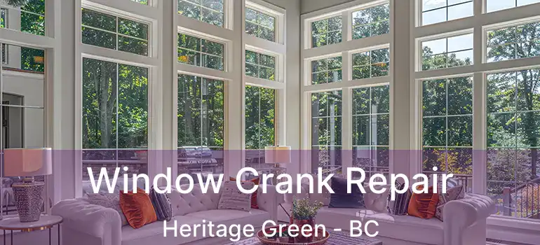  Window Crank Repair Heritage Green - BC