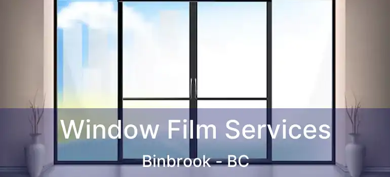  Window Film Services Binbrook - BC