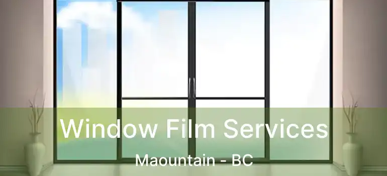  Window Film Services Maountain - BC