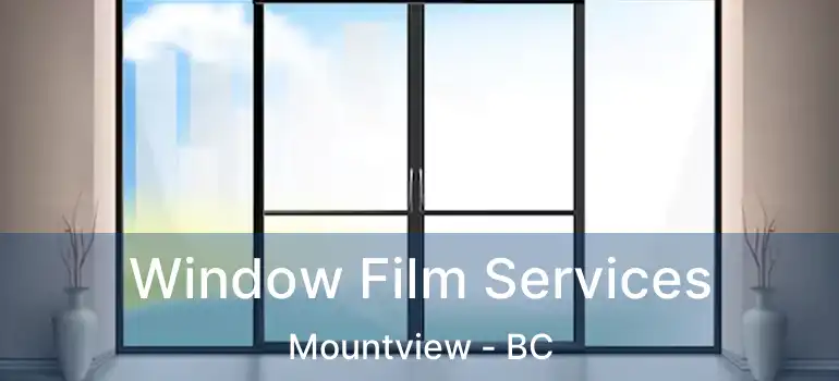  Window Film Services Mountview - BC