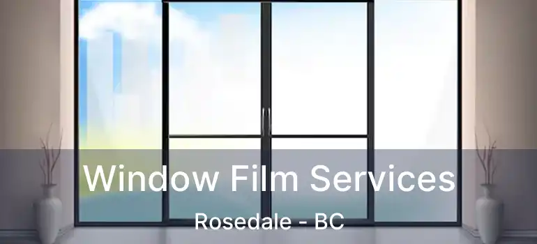  Window Film Services Rosedale - BC
