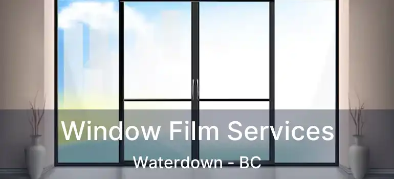  Window Film Services Waterdown - BC
