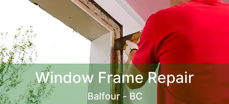  Window Frame Repair Balfour - BC