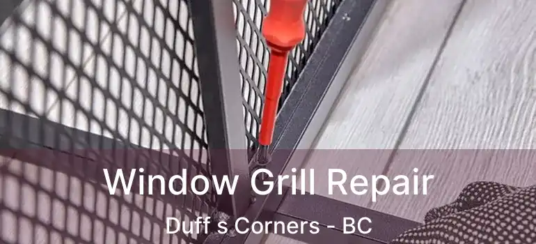  Window Grill Repair Duff s Corners - BC