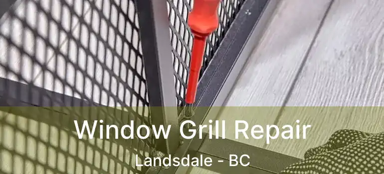  Window Grill Repair Landsdale - BC