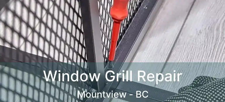  Window Grill Repair Mountview - BC