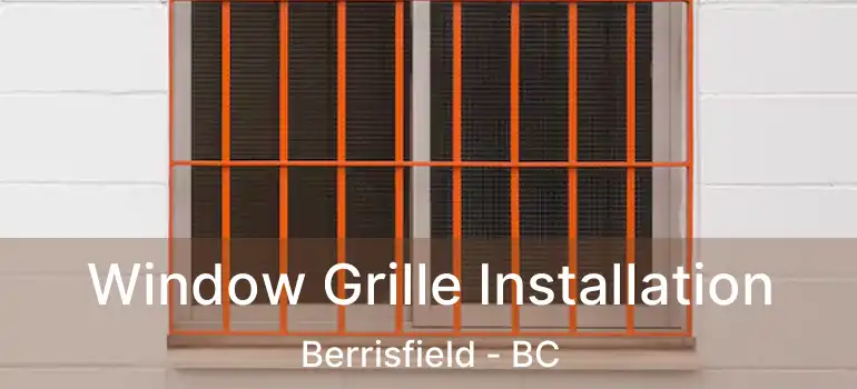  Window Grille Installation Berrisfield - BC