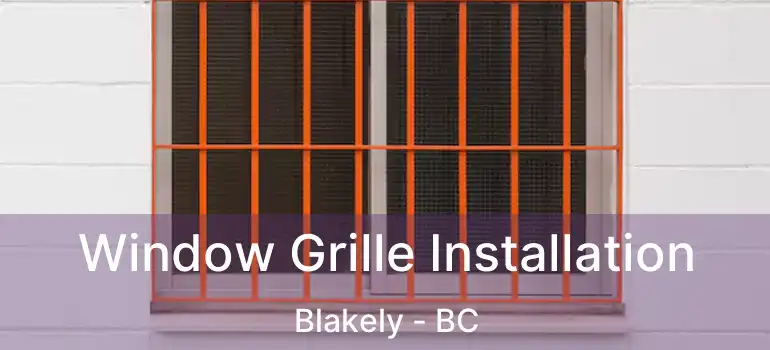  Window Grille Installation Blakely - BC