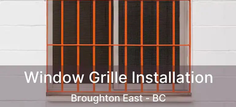  Window Grille Installation Broughton East - BC