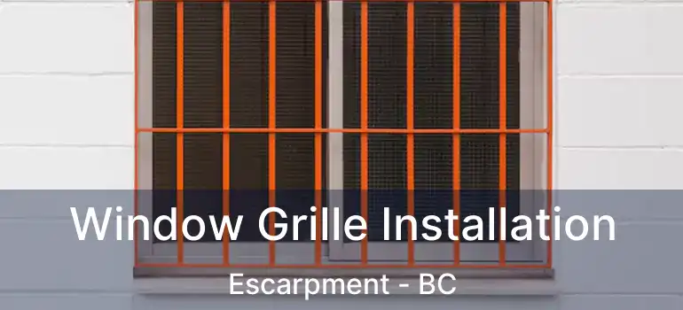  Window Grille Installation Escarpment - BC
