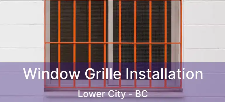  Window Grille Installation Lower City - BC