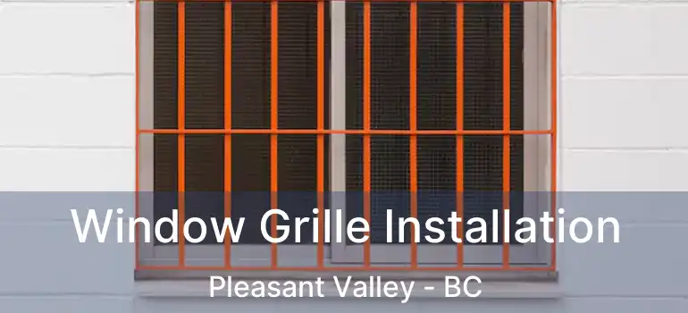  Window Grille Installation Pleasant Valley - BC