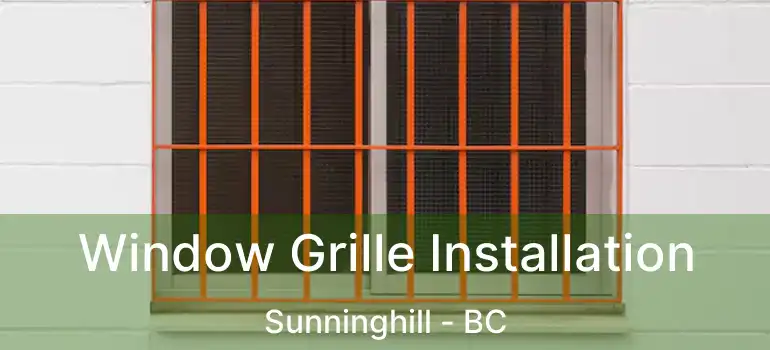  Window Grille Installation Sunninghill - BC