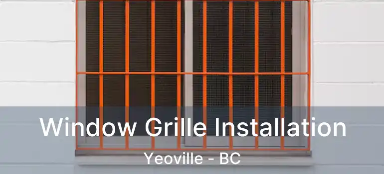  Window Grille Installation Yeoville - BC