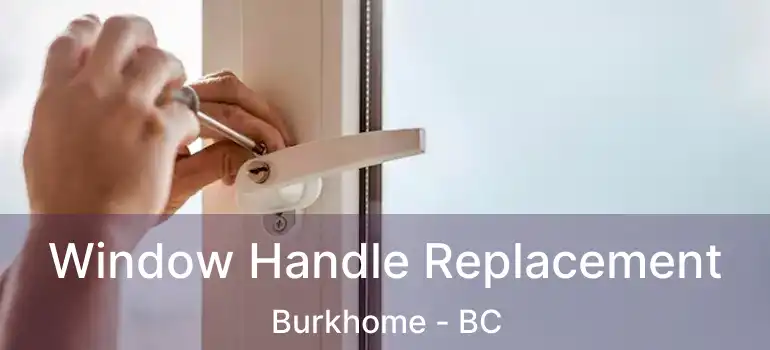  Window Handle Replacement Burkhome - BC