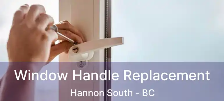  Window Handle Replacement Hannon South - BC
