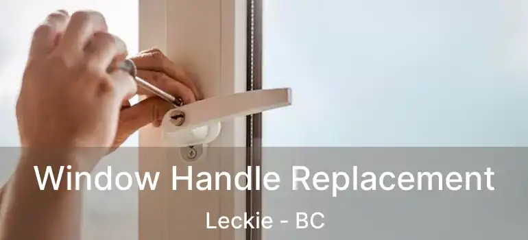 Window Handle Replacement Leckie - BC
