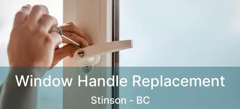  Window Handle Replacement Stinson - BC