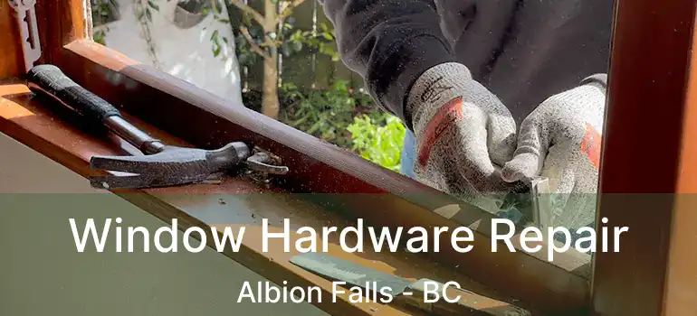 Window Hardware Repair Albion Falls - BC