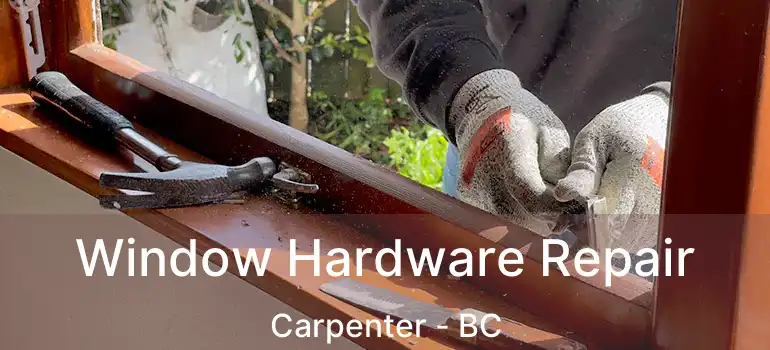  Window Hardware Repair Carpenter - BC