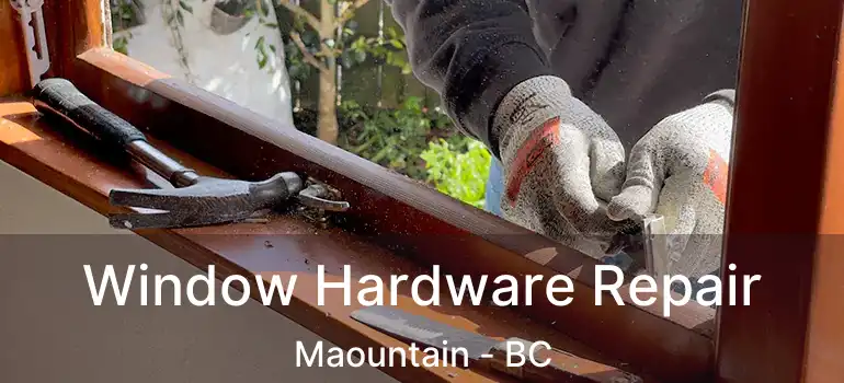  Window Hardware Repair Maountain - BC